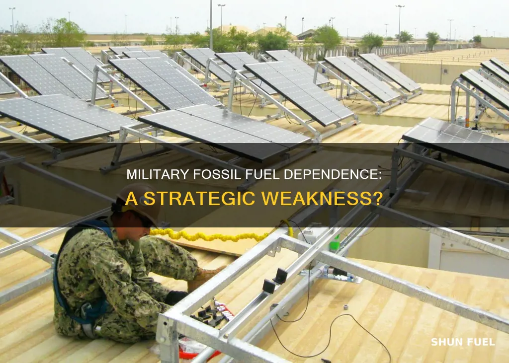can us military function without fossil fuels