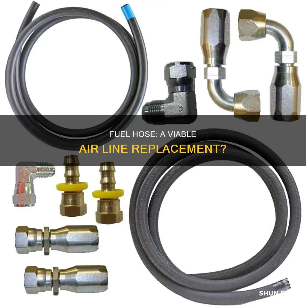 can use fuel hose as replacement for air line
