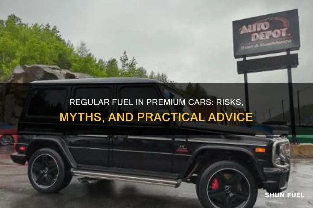 can use regular fuel in premium fuel car