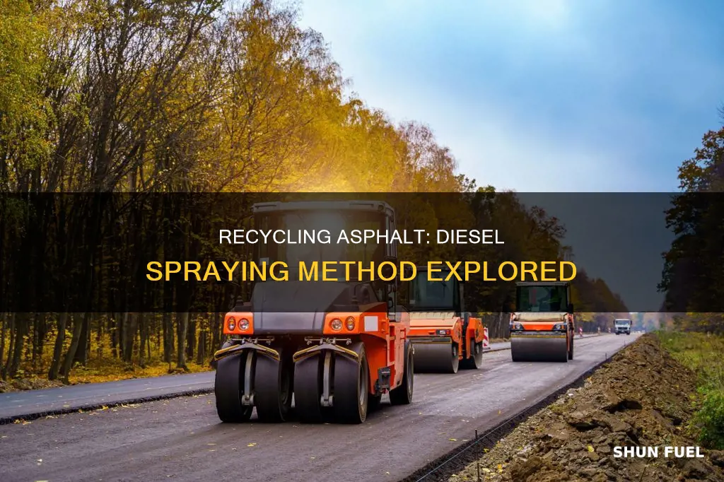 can used asphalt be sprayed with diesel fuel