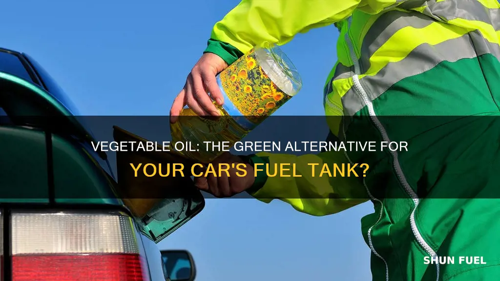 can vegetable oil be used as car fuel