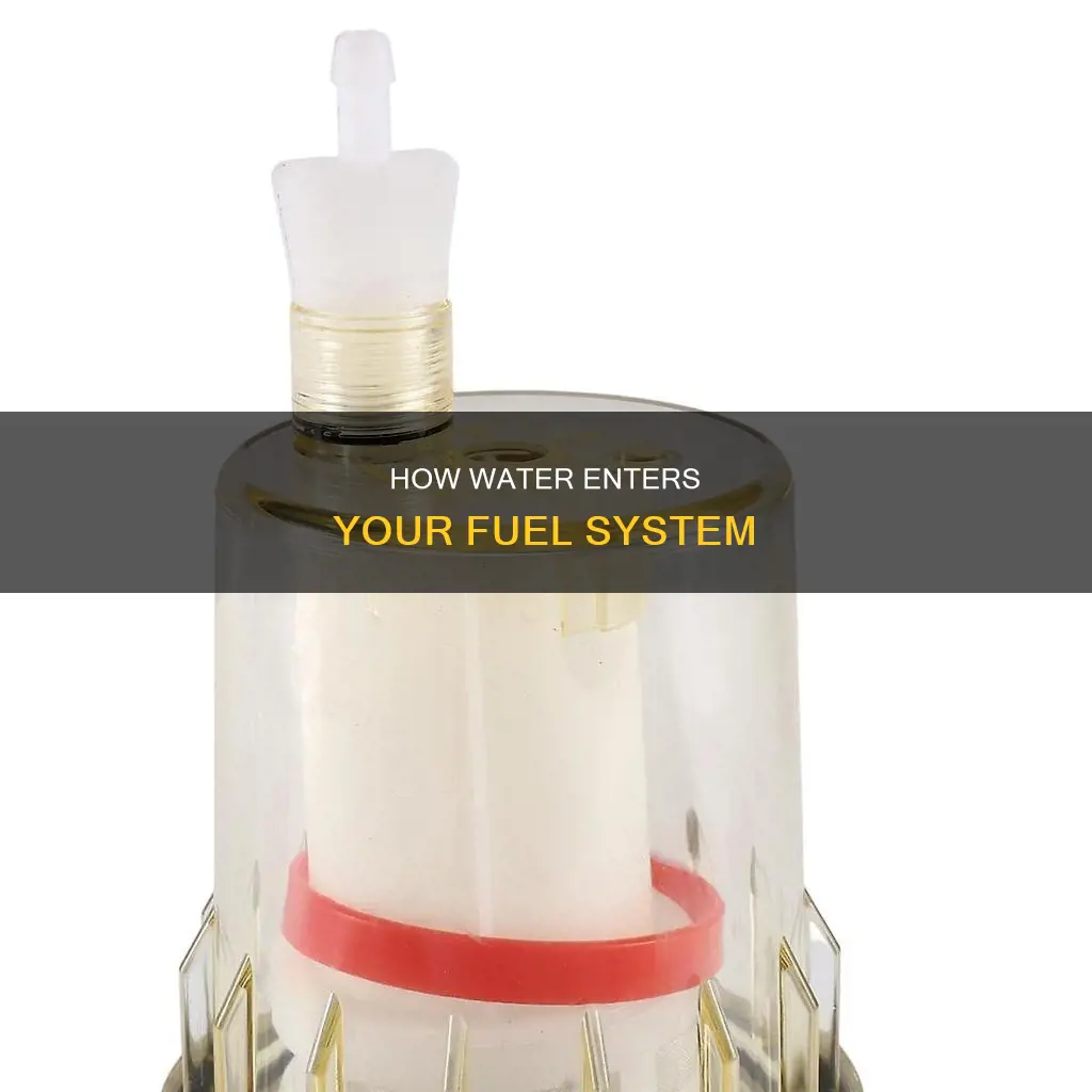 can water get into fuel other than a fuel tank