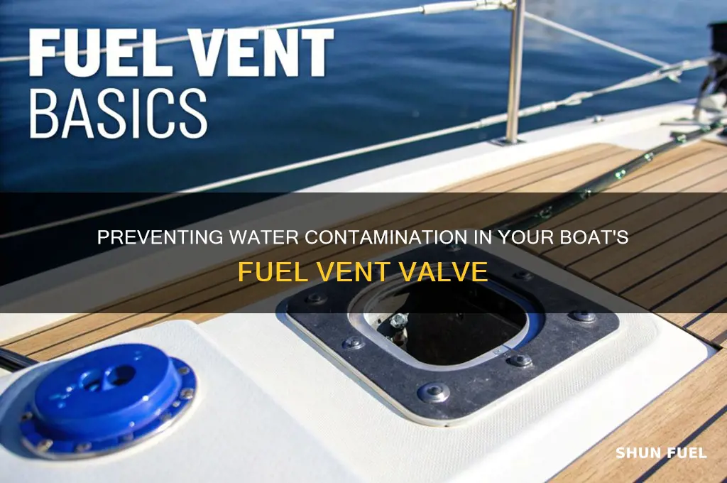can water get into your boats fuel vent valve