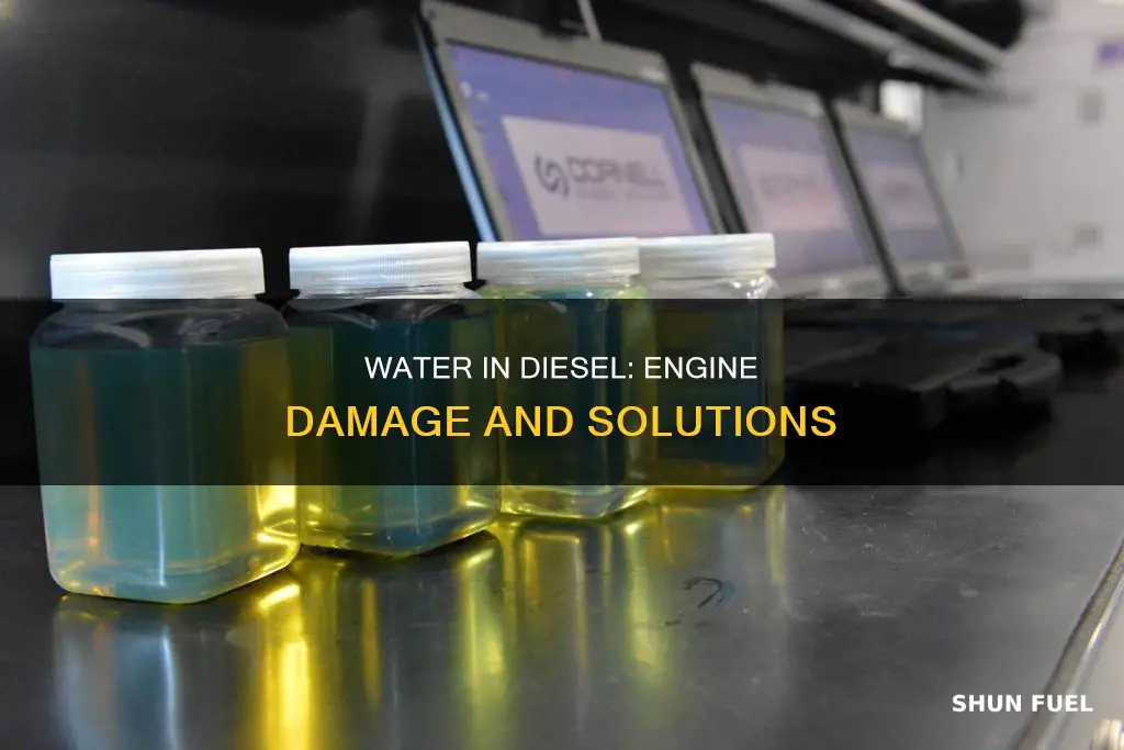 can water in diesel fuel damage engine