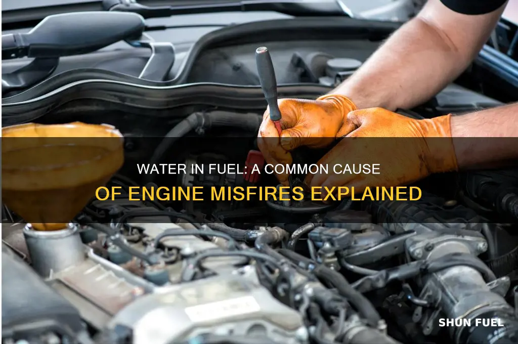 can water in fuel cause misfire