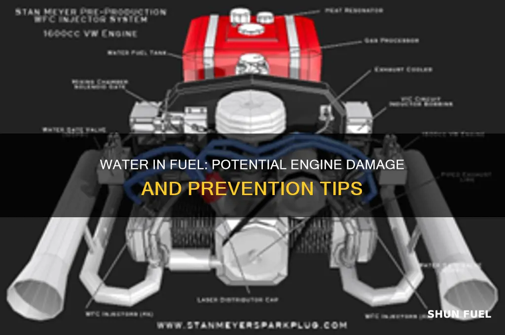 can water in fuel damage engine