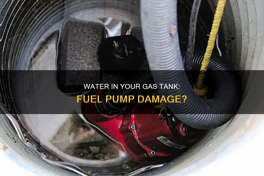 can water in gas tank damage fuel pump