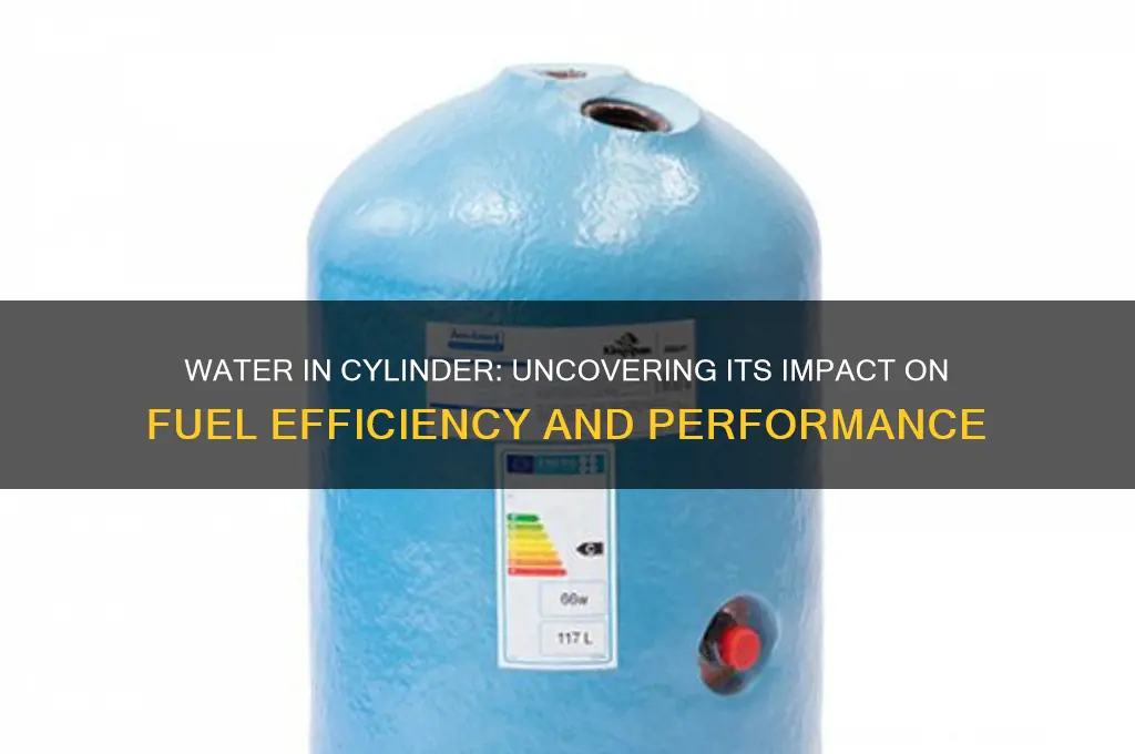 can water in the cylinder cause fuel problems