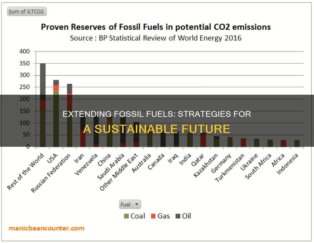 can we make fossil fuels last longer