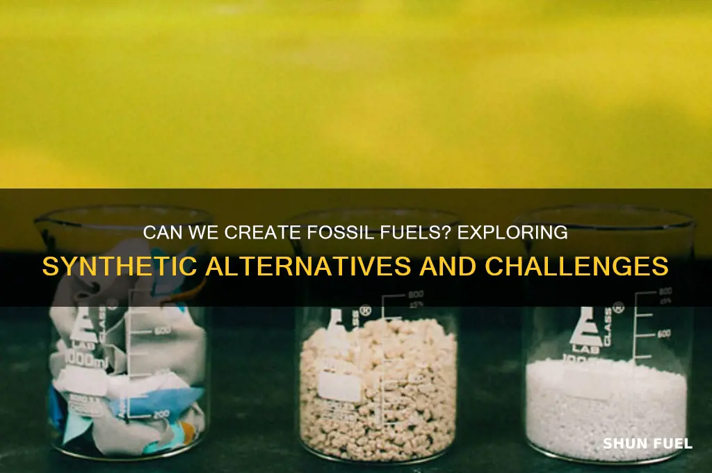 can we make fossle fuels