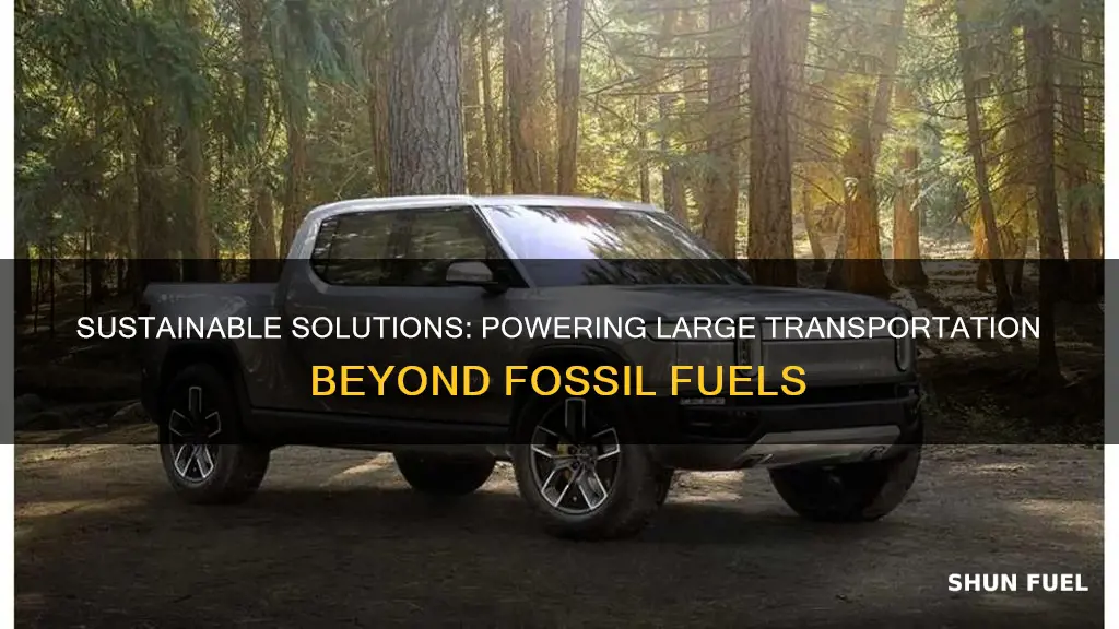 can we replace fossil fuels in large transportation