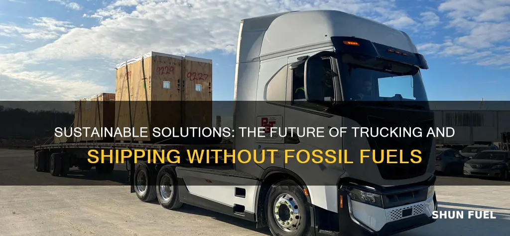 can we replace fossil fuels in trucking and shipping ransportation