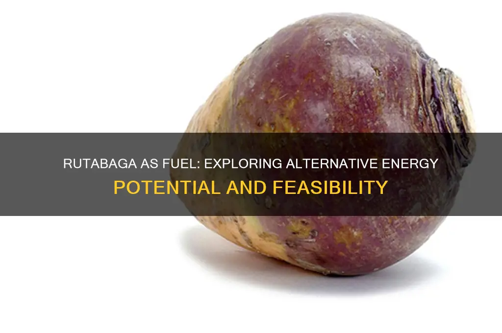 can we use rutabega as a fuel source
