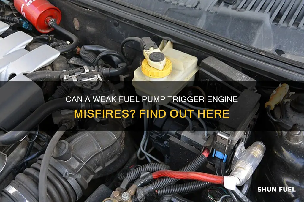 can weak fuel pump cause misfire