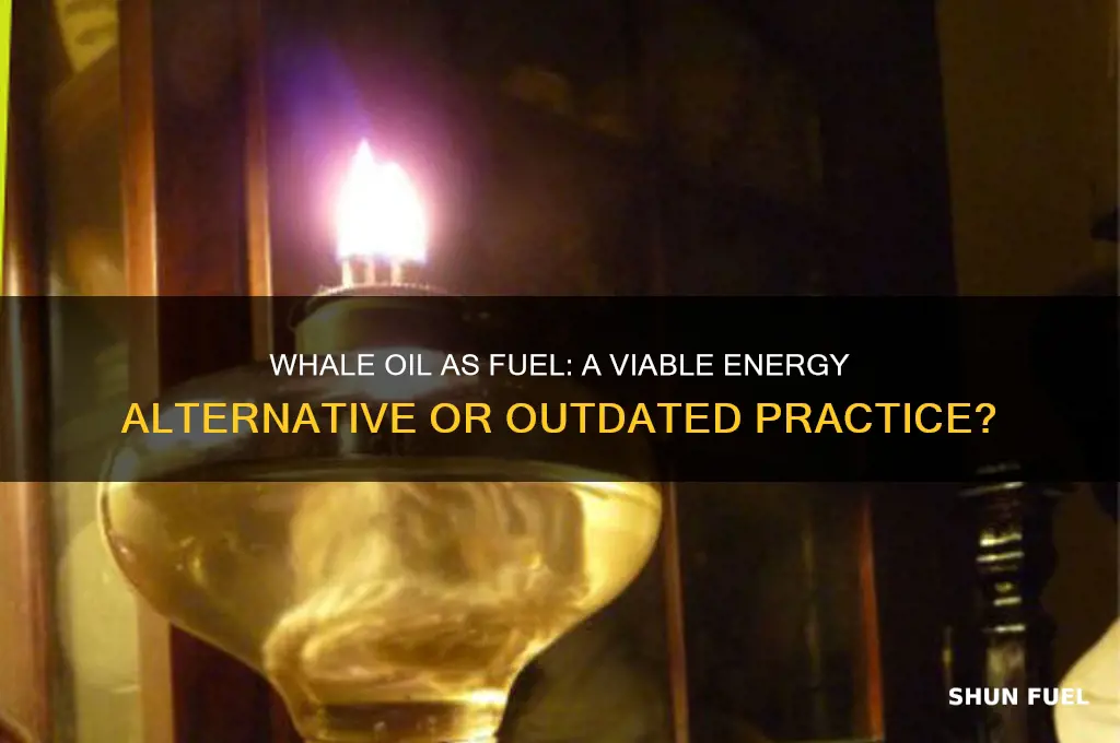 can whale oil be used as fuel