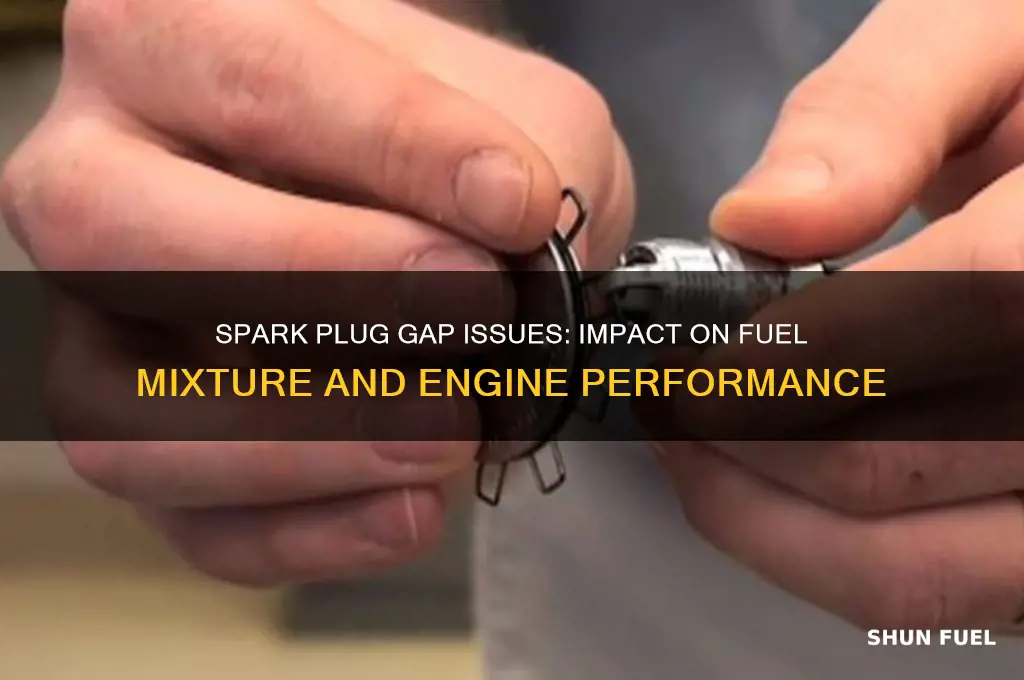 can wrong spark plug gap cause improper fuel ratio