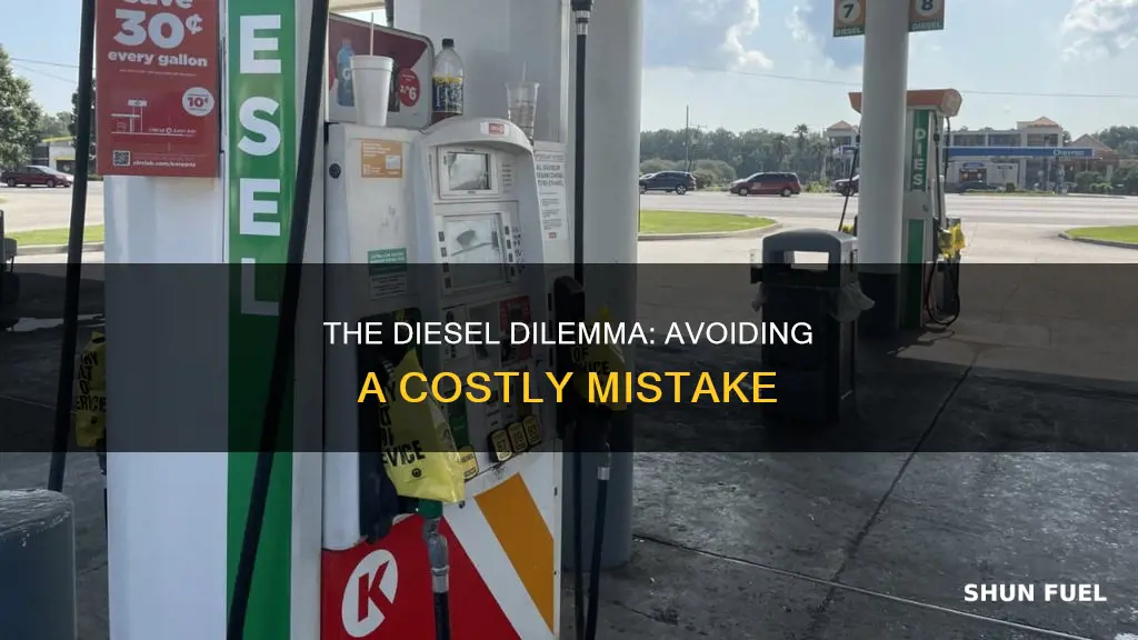 can you accidentally put diesel fuel in your car