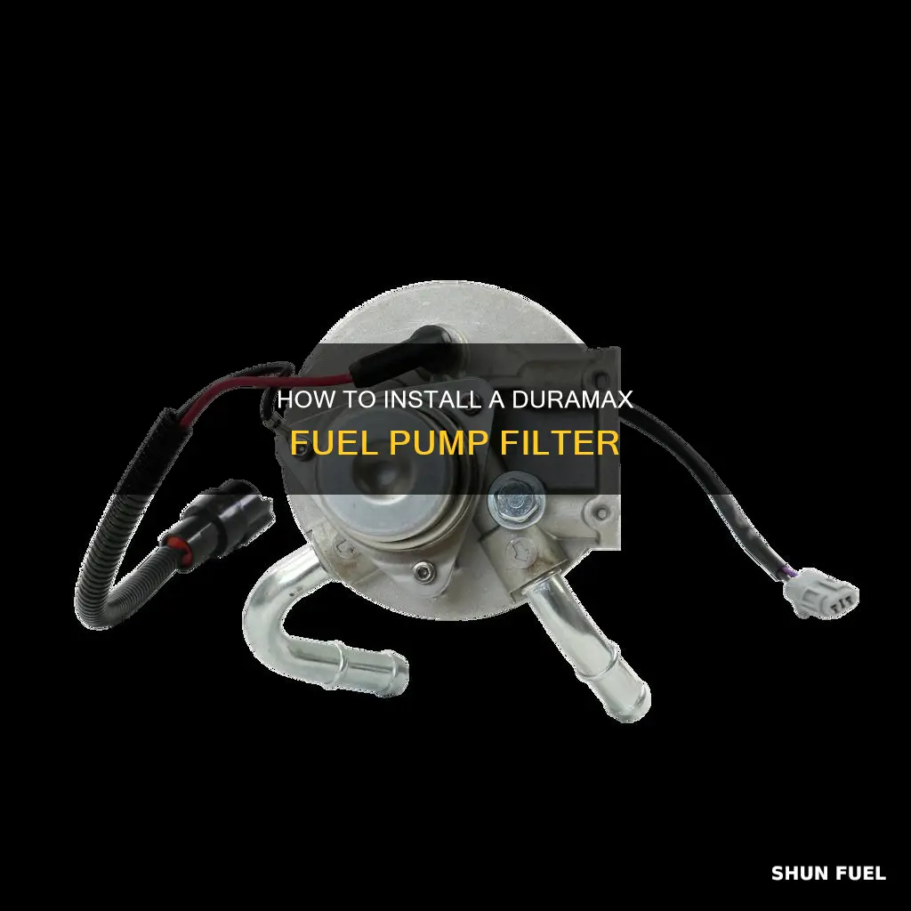 can you add a filter for duramax fuel pump