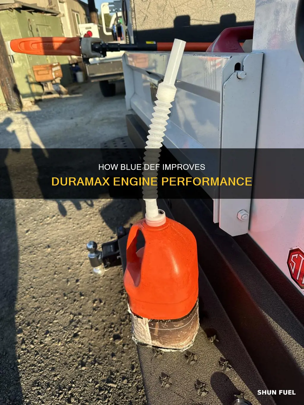 can you add blue def to duramax to fuel tank
