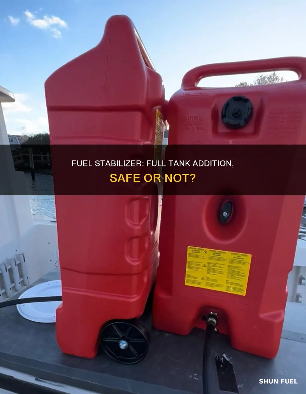 can you add fuel stabilizer to a full tank