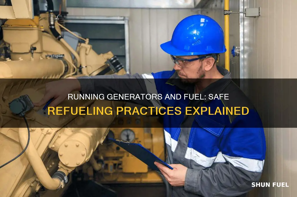 can you add fuel to a generator while its running