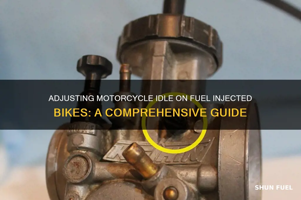 can you adjust the idle on a fuel injected motorcycle