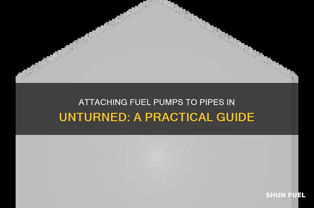 can you atach fuel pumps to pipes in unturned