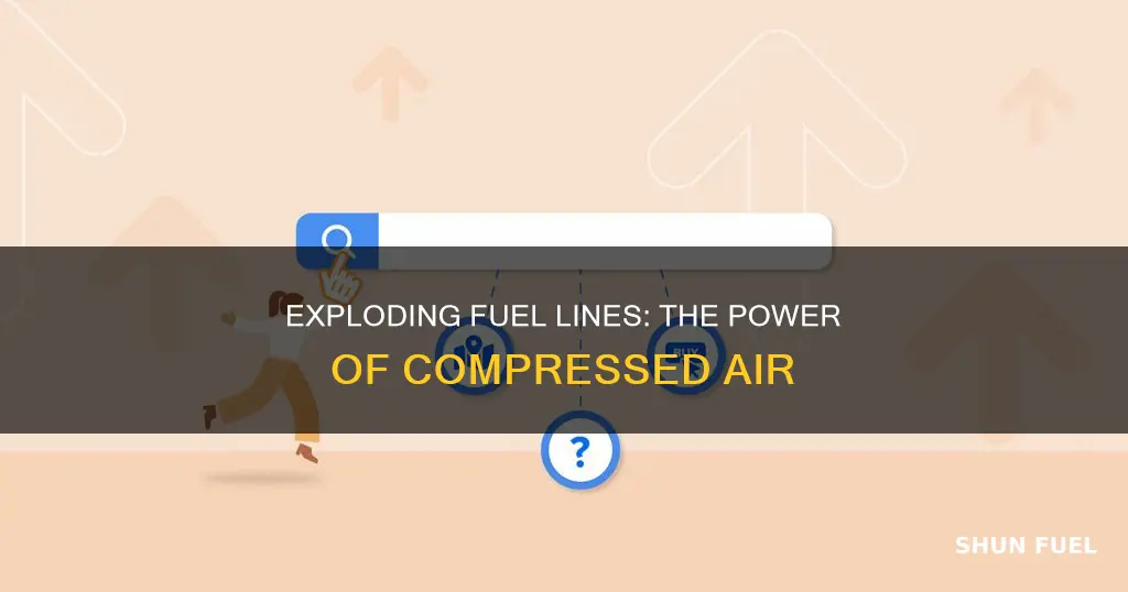 can you blow out fuel lines with a compressor