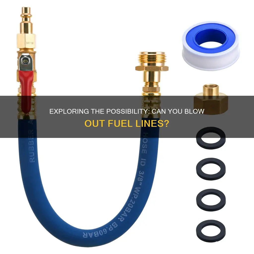 can you blow out fuel lines