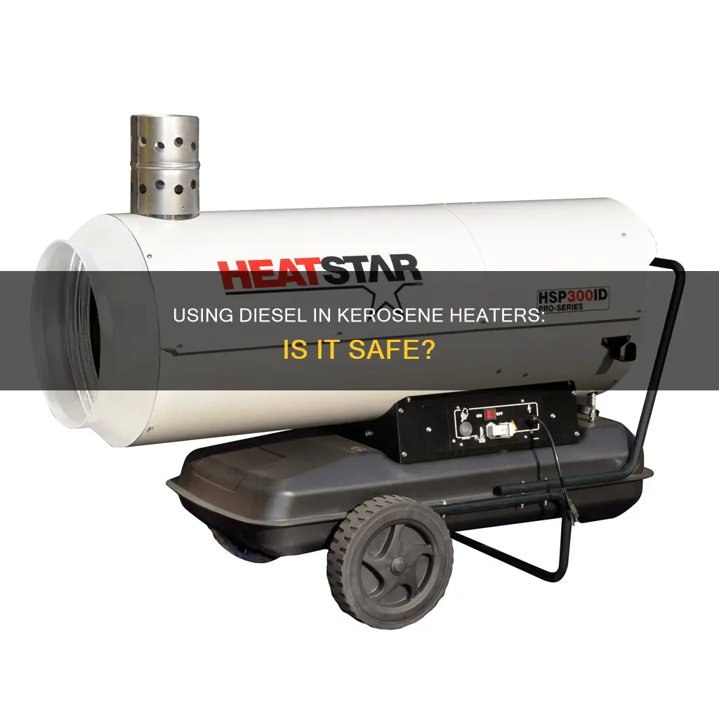 can you bu4n diesel fuel in a kerosene space heater