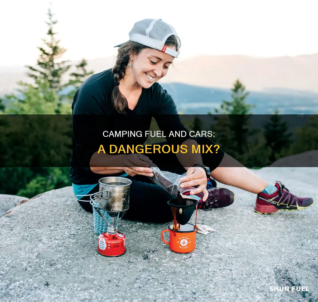 can you burn camping fuel in your car