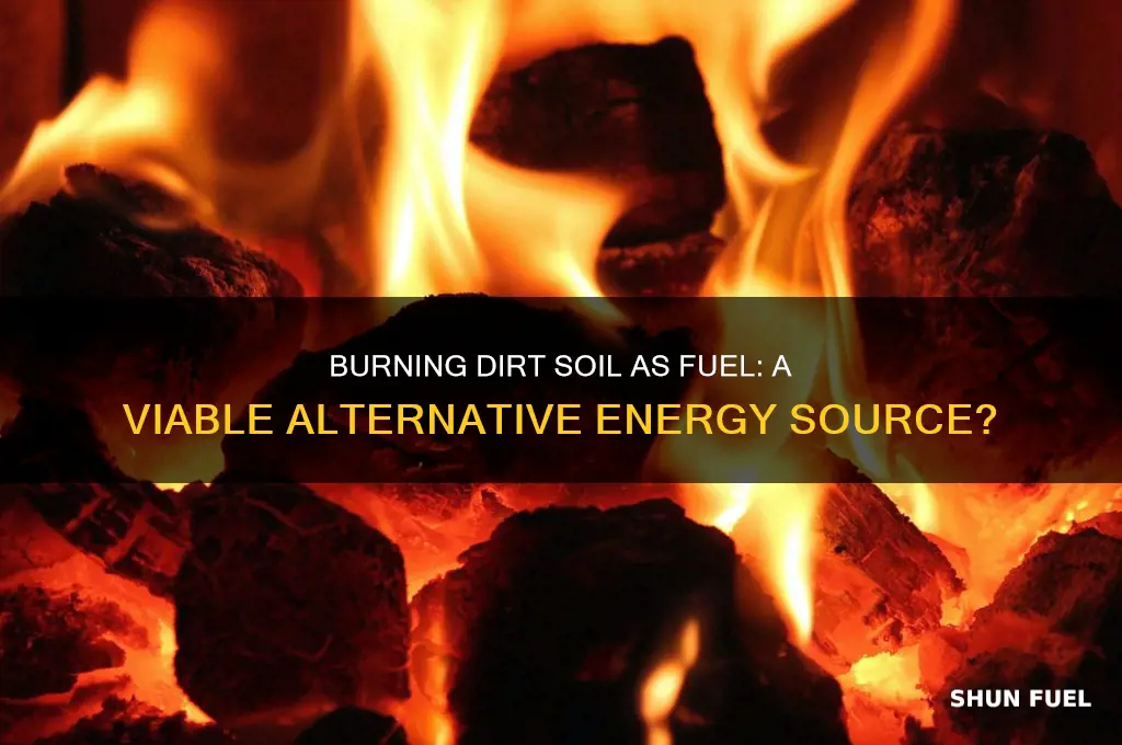can you burn dirt soil as fuel