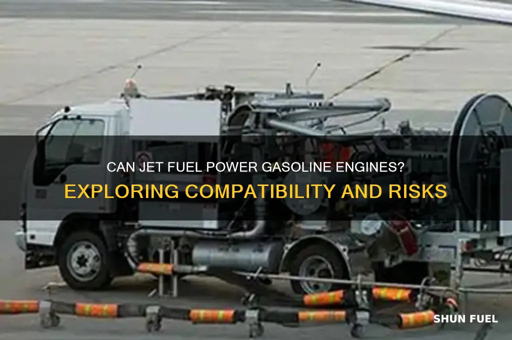 can you burn jet fuel in a gasoline engine