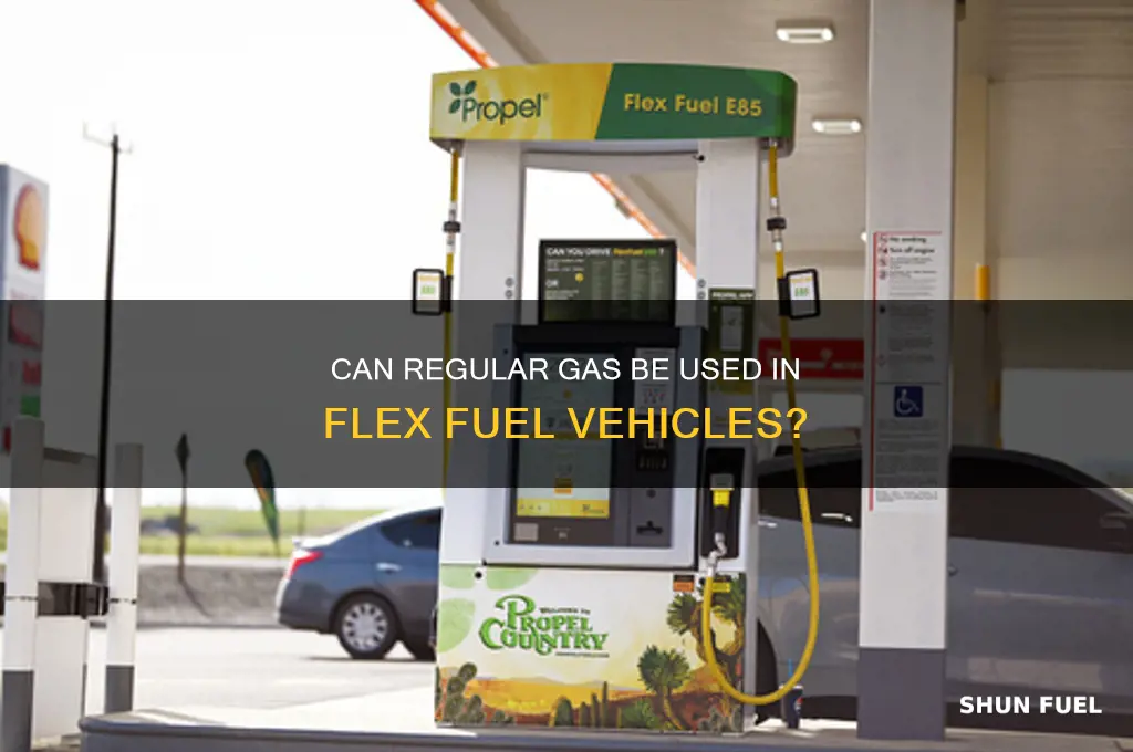 can you burn regular gas in a flex fuel car