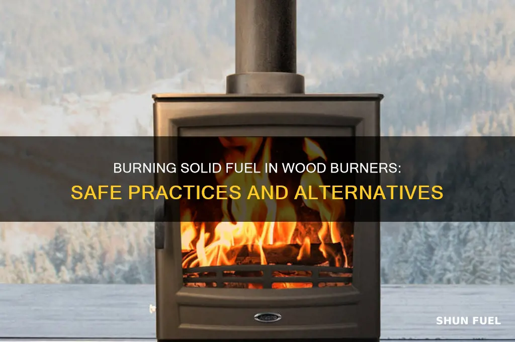 can you burn solid fuel in a wood burner