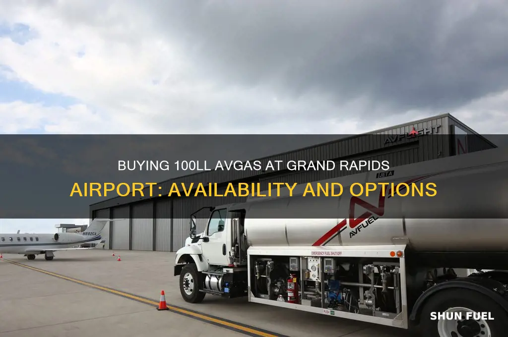 can you buy 100 av fuel at grand rapids airport