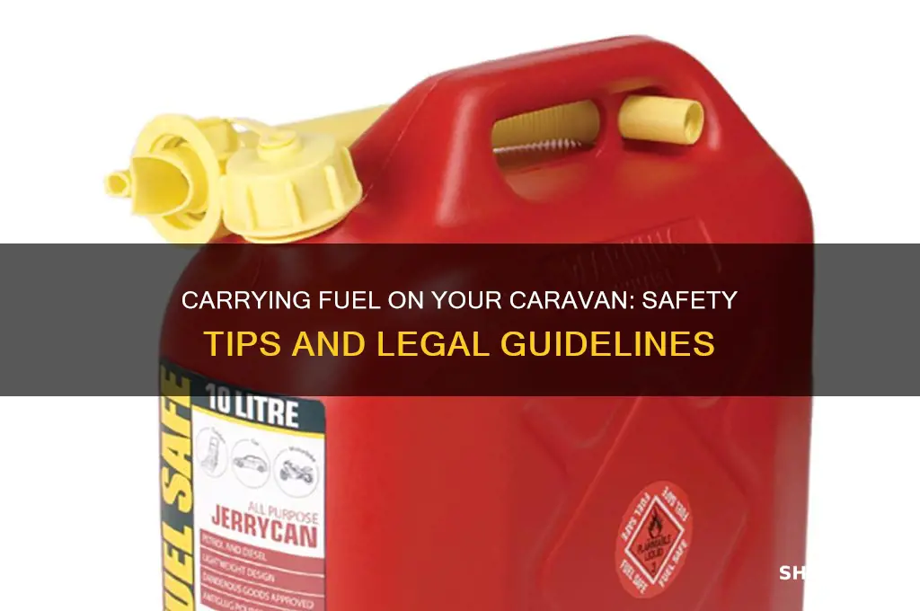 can you carry fuel on back of caravan