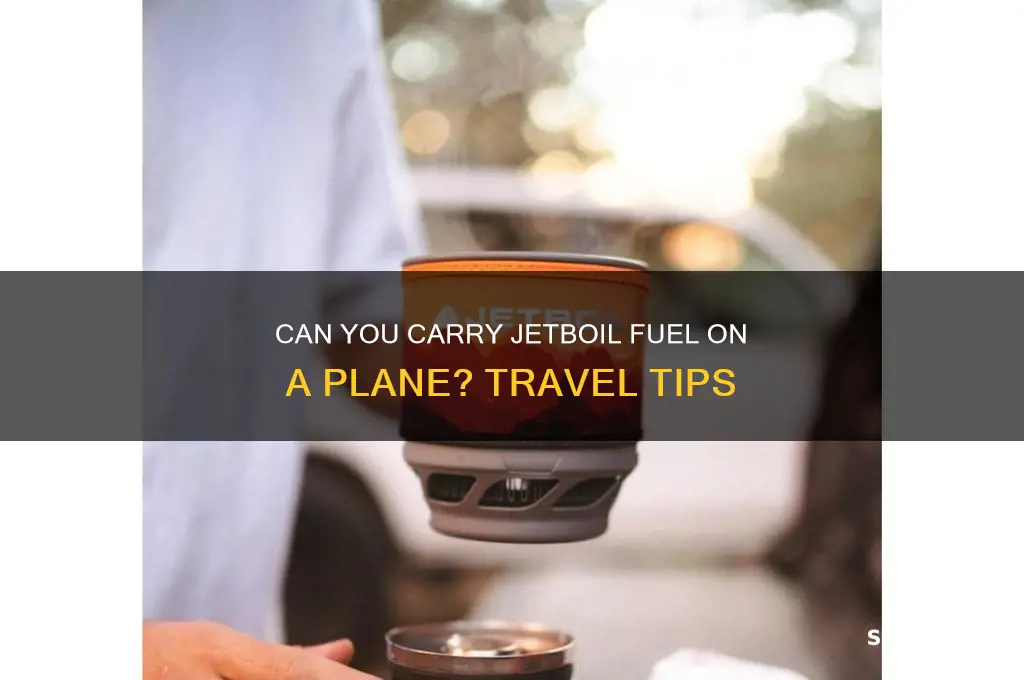 can you carry jetboil fuel plane