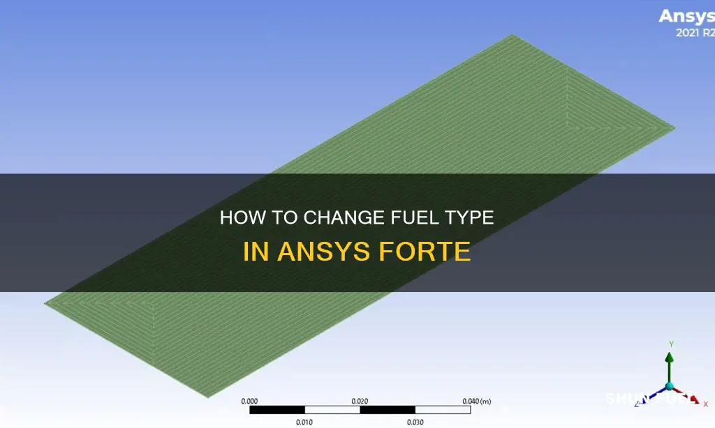 can you change the type of fuel in ansys forte