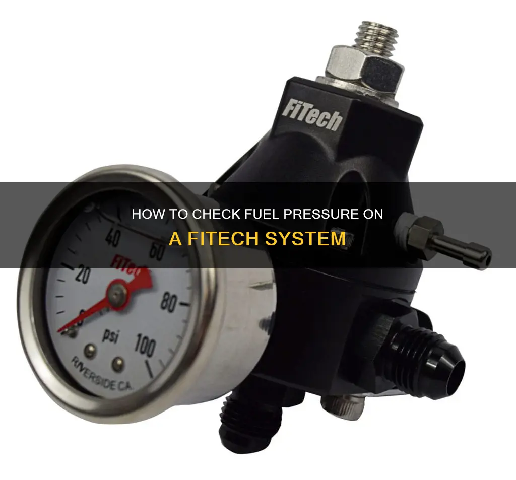 can you check fuel pressure on a fitech