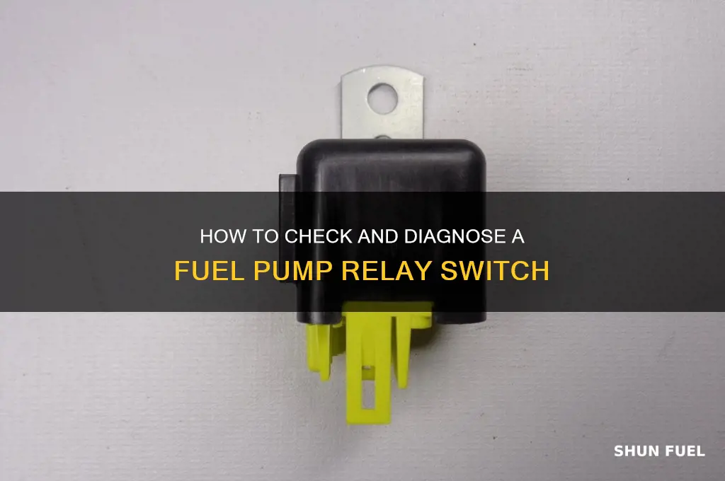 can you check fuel pump relay switch