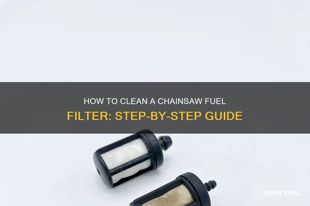 can you clean a chainsaw fuel filter