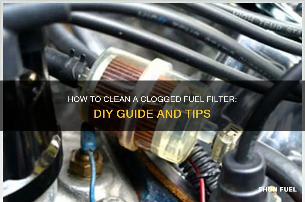 can you clean a clogged fuel filter