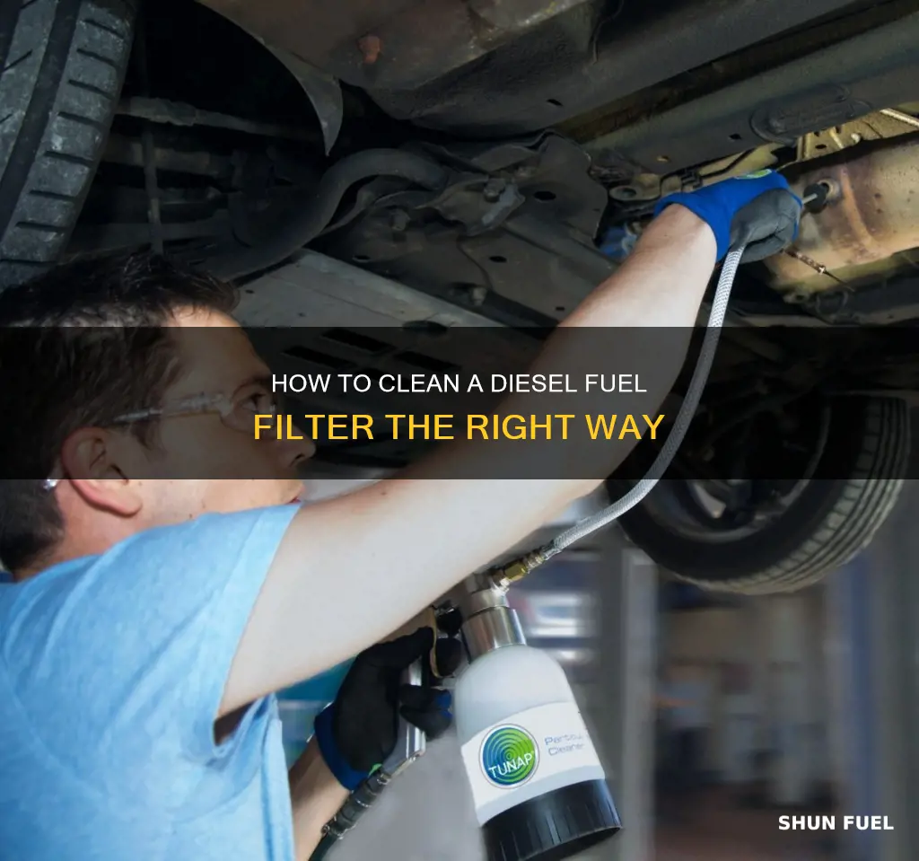 can you clean a diesel fuel filter