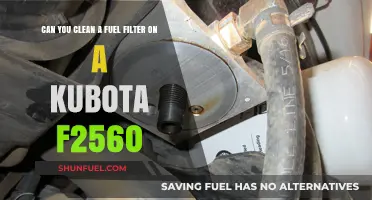 How to Clean Kubota F2560's Fuel Filter