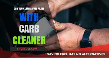 Cleaning Fuel Filters: Carb Cleaner Solution