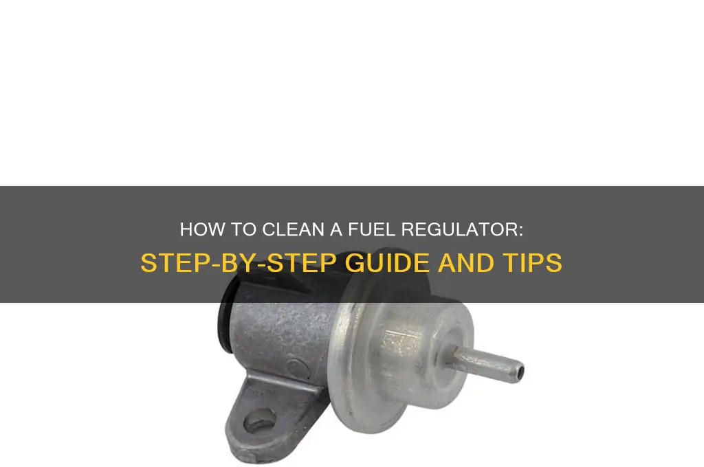 can you clean a fuel regulator