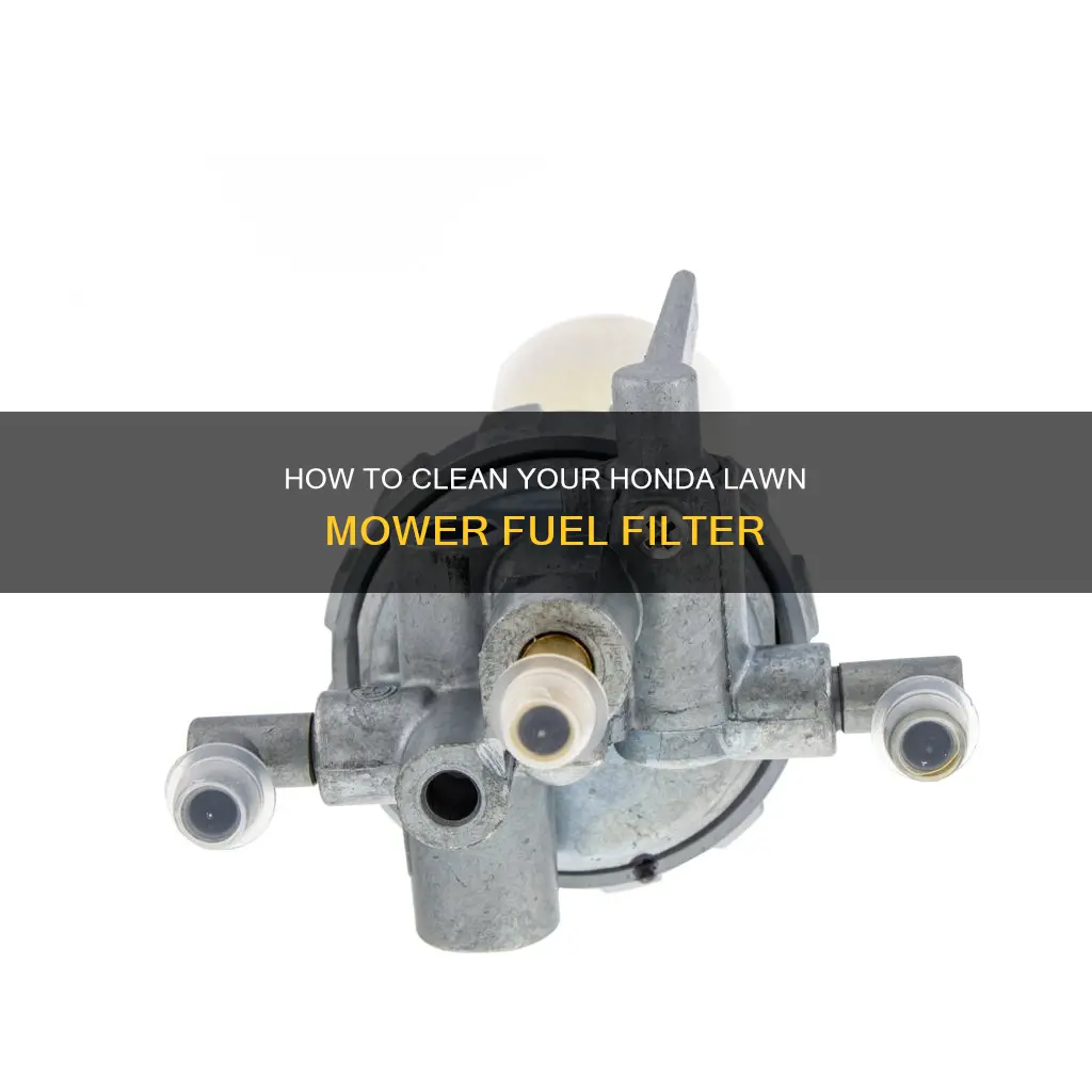 can you clean a honda lawn mower fuel filter