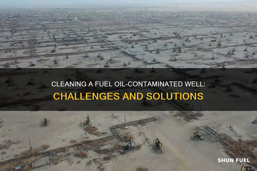 can you clean a well which has fuel oil