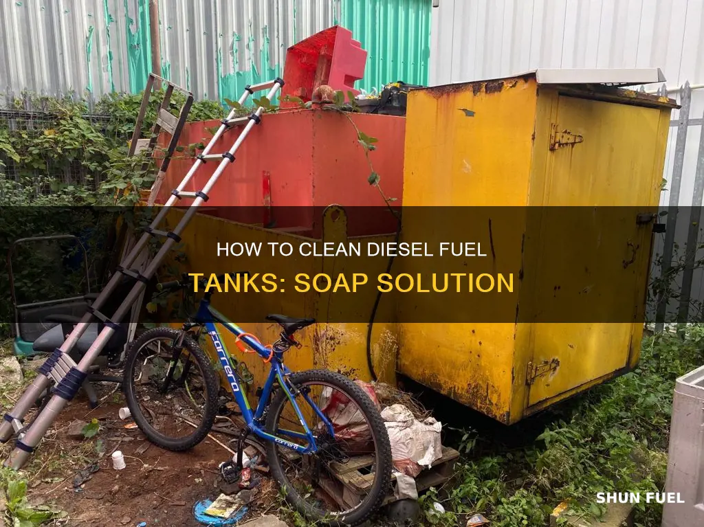 can you clean diesel fuel tanks with soap